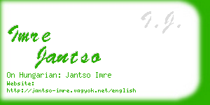 imre jantso business card